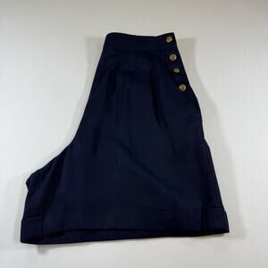 Vintage Ralph Lauren Navy Nautical Preppy Gold Button Shorts Made In USA Size 4